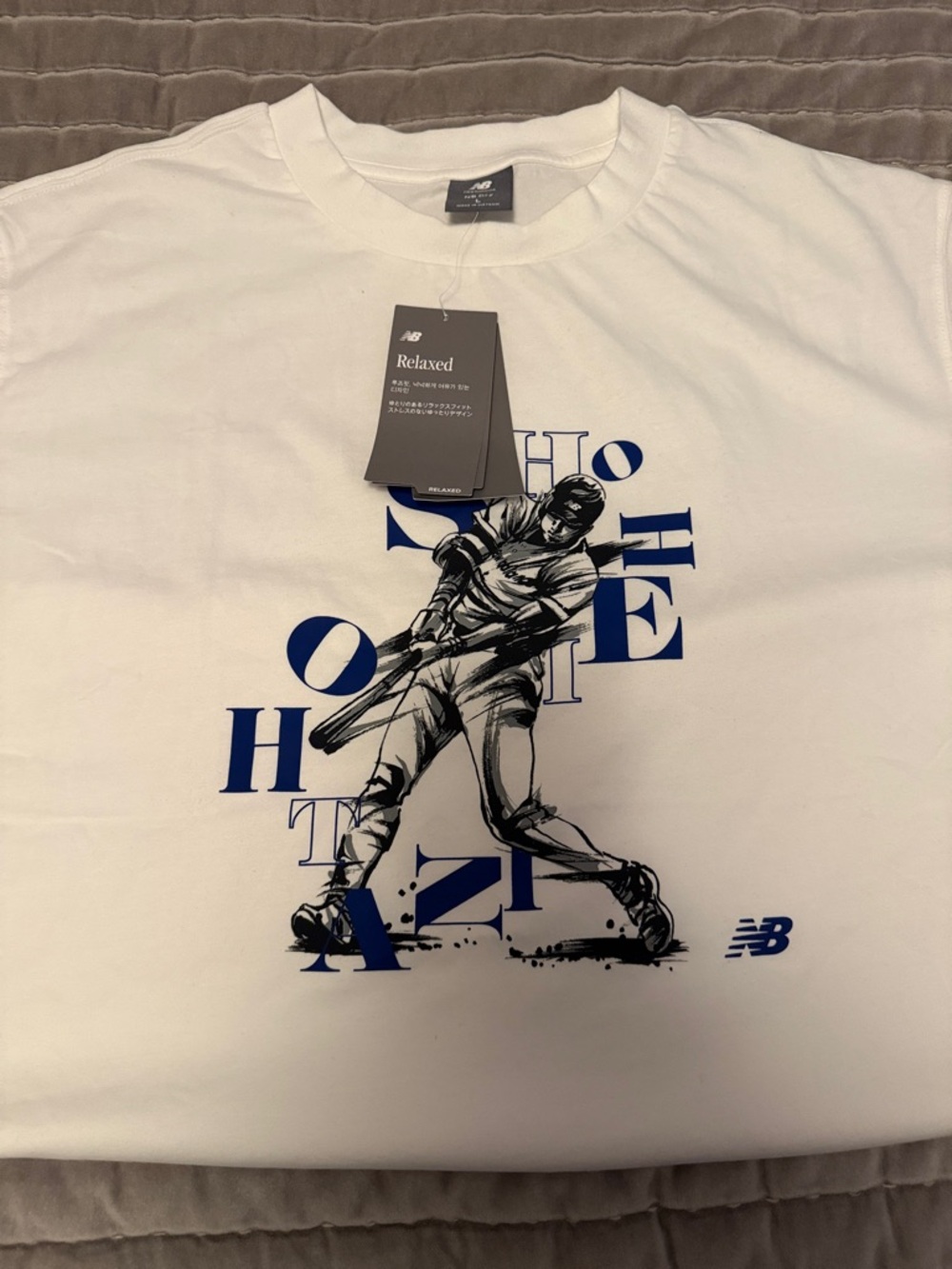 New Balance White Short-Sleeve Shohei Ohtani Japan exclusive T!